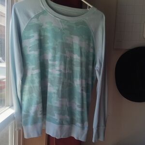 Eddie Bauer, Camo Print Long Sleeve Sweatshirt